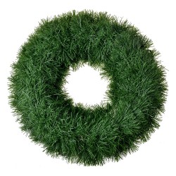 Clayre & Eef Corona di Natale Ø 40 cm Verde Plastica