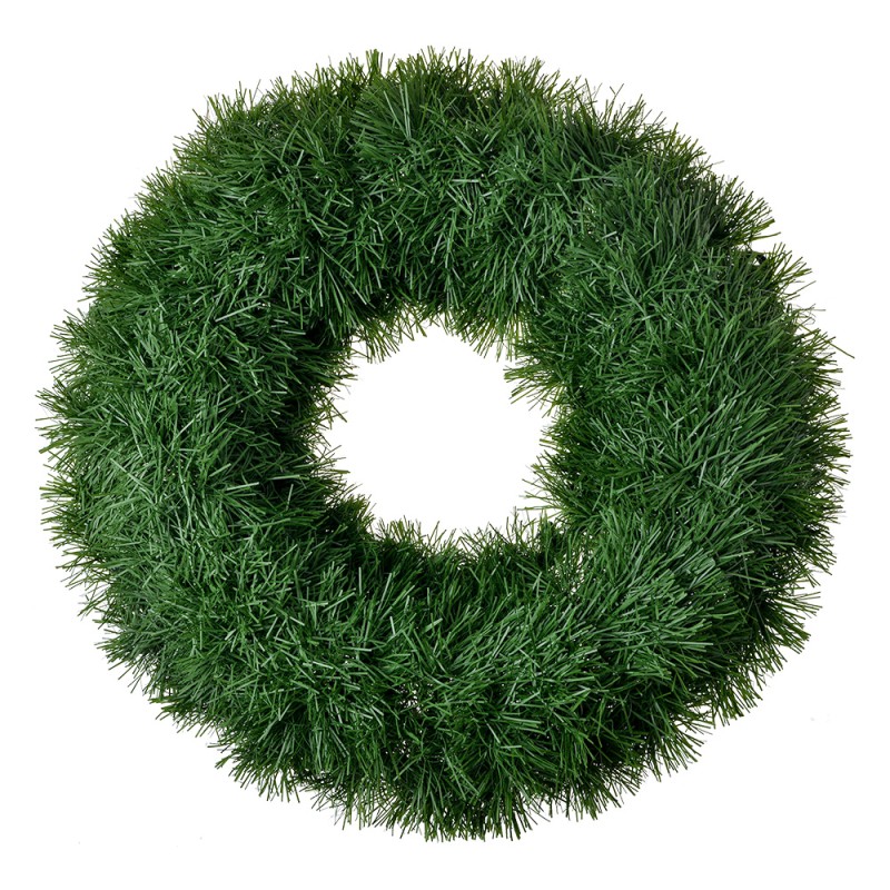 Clayre & Eef Christmas wreath Ø 40 cm Green Plastic