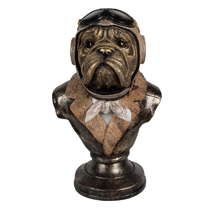 Clayre & Eef Figurine Dog 35 cm Brown Polyresin