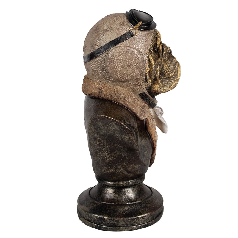 Clayre & Eef Figurine Dog 35 cm Brown Polyresin