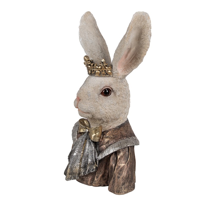 Clayre & Eef Figur Kaninchen 40 cm Beige Polyresin