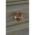 Clayre & Eef Door Knob Ø 4 cm Brown Glass Metal