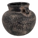 Clayre & Eef Pot de fleurs Ø 16x14 cm Gris Céramique
