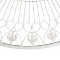 Clayre & Eef Table de bistrot Ø 101x77 cm Blanc Fer