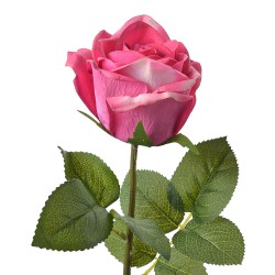 Clayre & Eef Kunstblume Rose 44 cm Rosa Kunststoff