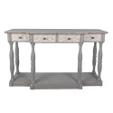 Clayre & Eef Side Table 142x42x85 cm Grey Wood Rectangle