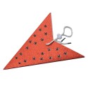 Clayre & Eef Hanging star 45x15x45 cm Red Paper