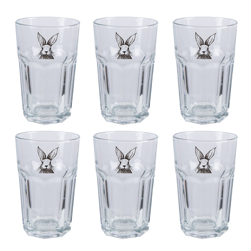 Clayre & Eef Water Glass set of 6
