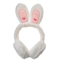 Clayre & Eef Cache-oreilles pour enfants one size Blanc Peluche