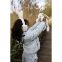 Clayre & Eef Cache-oreilles pour enfants one size Blanc Peluche