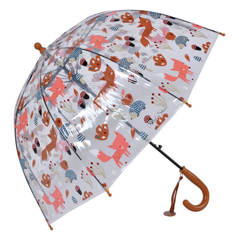 Juleeze Children's Umbrella Ø 65x65 cm Orange Plastic Animals