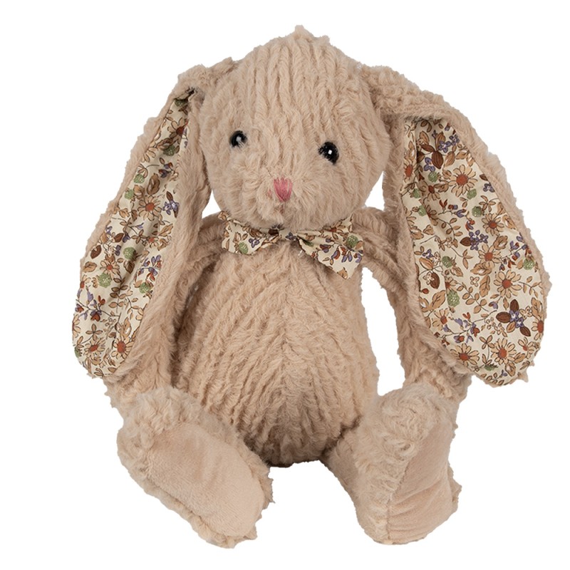 Clayre & Eef Stuffed toy Rabbit 15x20x24 cm Brown Plush
