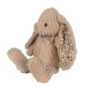 Clayre & Eef Stuffed toy Rabbit 15x20x24 cm Brown Plush