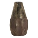 Clayre & Eef Vase Ø 22x38 cm Kupferfarbig Metall Rund