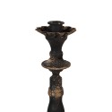 Clayre & Eef Kerzenständer 30 cm Schwarz Goldfarbig Eisen