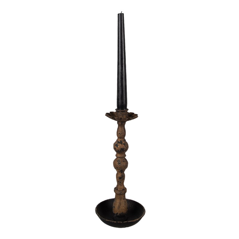 Clayre & Eef Candle holder 25 cm Black Iron