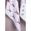 Clayre & Eef Guest Towel 40x66 cm Beige Brown Cotton Deer