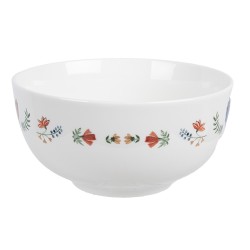 Clayre & Eef Bol à soupe 500 ml Blanc Céramique Coq