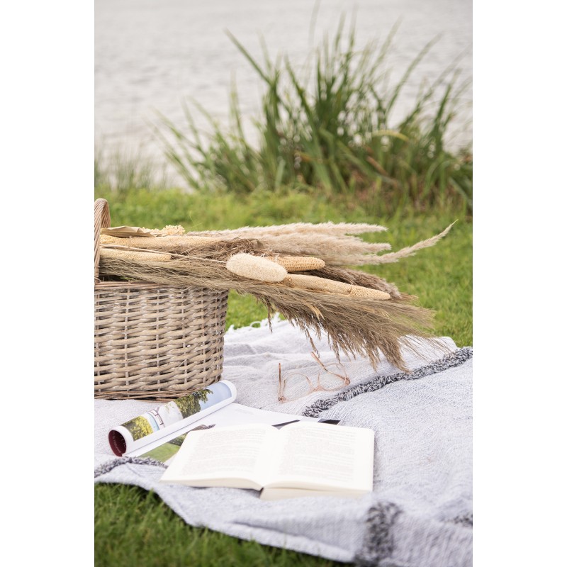 Clayre & Eef Panier de rangement 51x22x40 cm Marron Rotin