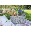 Clayre & Eef Aufbewahrungskorb 51x22x40 cm Braun Rattan Rund