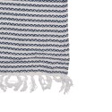 Clayre & Eef Plaid 125x150 cm Beige Blu  Cotone Zigzag
