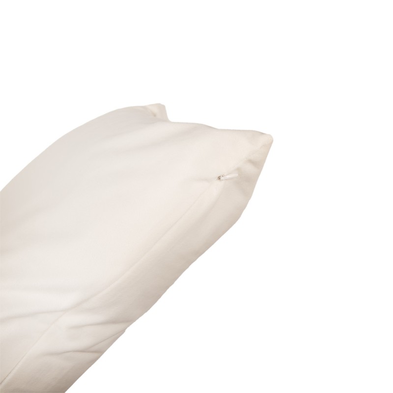Clayre & Eef Kussenhoes  45x45 cm Wit Polyester
