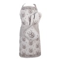 Clayre & Eef Kitchen Apron 70x85 cm Beige Cotton Deer