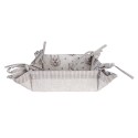 Clayre & Eef Cestino del pane 35x35x8 cm Beige Cotone Quadrato Cervo