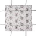 Clayre & Eef Cestino del pane 35x35x8 cm Beige Cotone Quadrato Cervo
