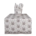 Clayre & Eef Table Runner 50x140 cm Beige Cotton Deer