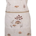 Clayre & Eef Kitchen Apron 70x85 cm Beige Cotton Mushrooms