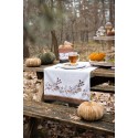 Clayre & Eef Asciugamani da cucina 50x70 cm Beige Cotone Funghi