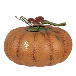 Clayre & Eef Décoration Citrouille Ø 31x20 cm Orange Fer