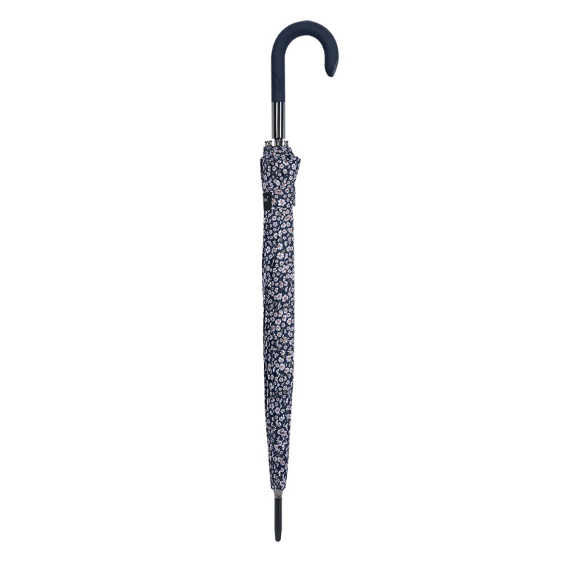 Clayre & Eef Ombrello per adulti 90 cm Beige Nero Sintetico Fiori