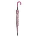Clayre & Eef Erwachsenen-Regenschirm 90 cm Rosa Synthetisch Blumen