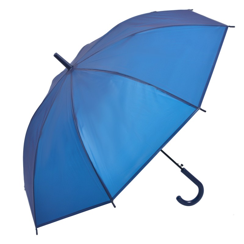 Clayre & Eef Paraplu Volwassenen 80 cm Blauw Synthetisch