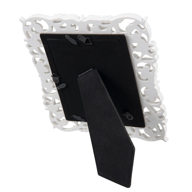 Clayre & Eef Photo Frame 10x15 cm White Plastic Rectangle