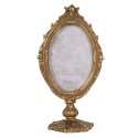 Clayre & Eef Cornice per foto 10x15 cm Color oro Plastica Ovale Corona