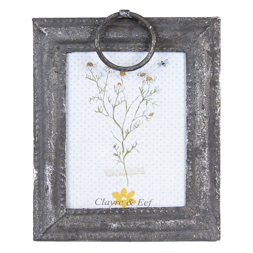 Clayre & Eef Fotolijst 20x16 cm Grijs IJzer afbeelding 1
