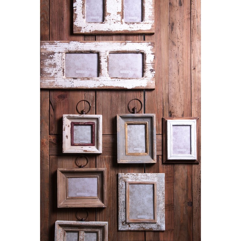 Clayre & Eef Cadre photo 7x9 cm Marron Fer Rectangle