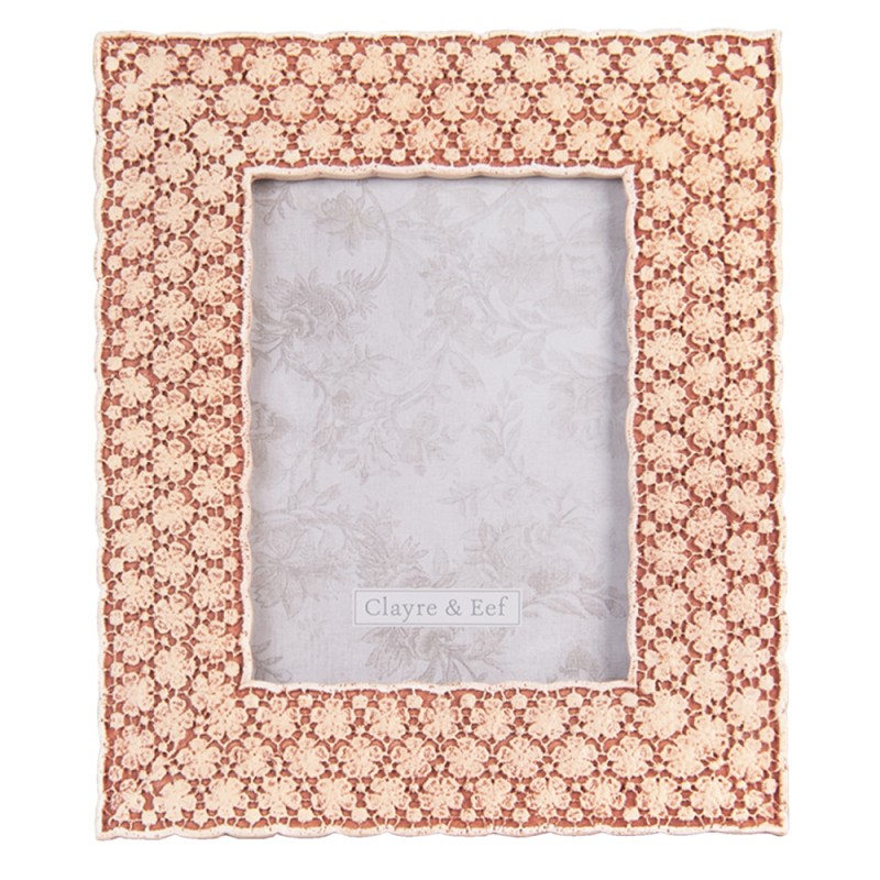 Clayre & Eef Cadre photo 13x18 cm Rouge Plastique Rectangle