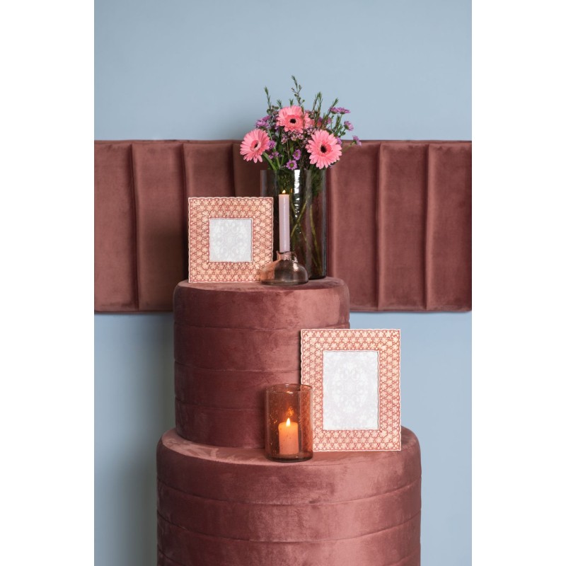 Clayre & Eef Cornice per foto 13x18 cm Rosso Plastica Rettangolo