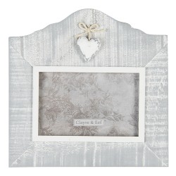 Clayre & Eef Fotolijst  15x10 cm Grijs MDF Rechthoek