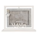 Clayre & Eef Cadre photo 18x13 cm Gris MDF Rectangle