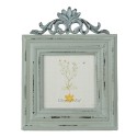 Clayre & Eef Cornice per foto 10x10 cm Verde MDF Rettangolo