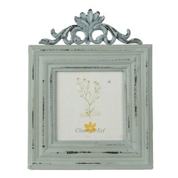 Clayre & Eef Fotolijst  10x10 cm Groen MDF Rechthoek