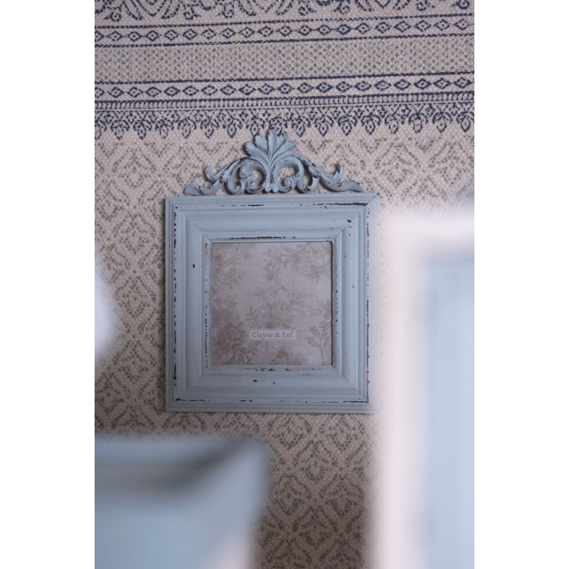 Clayre & Eef Cadre photo 10x10 cm Vert MDF Rectangle