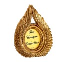 Clayre & Eef Bilderrahmen Flügel 5x5 cm Goldfarbig Polyresin