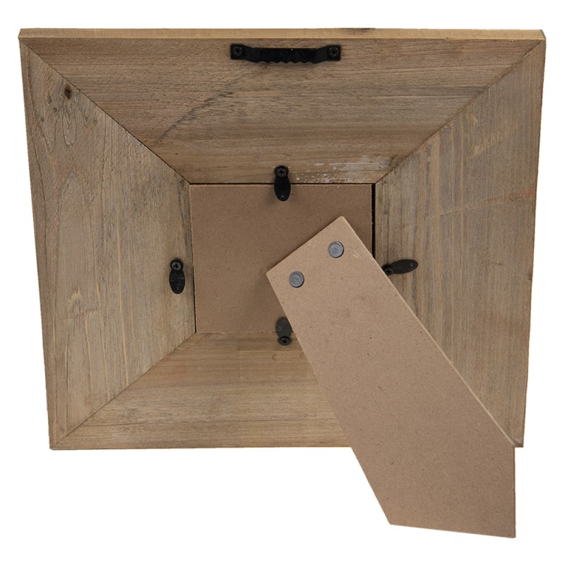 Clayre & Eef Bilderrahmen 9x9 Braun Holz Quadrat