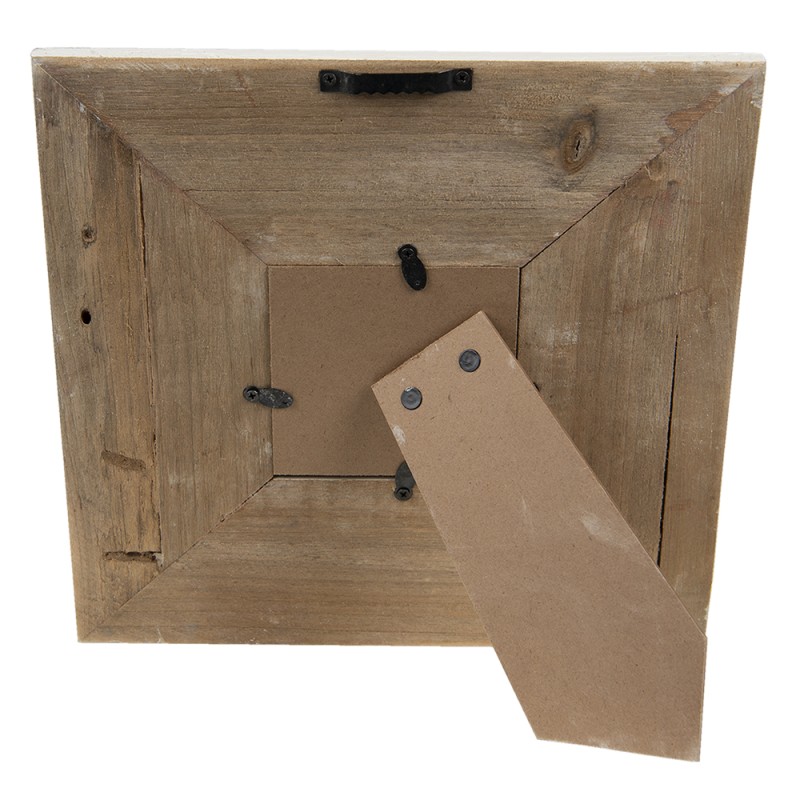 Clayre & Eef Photo Frame 9x9 cm White Wood Square